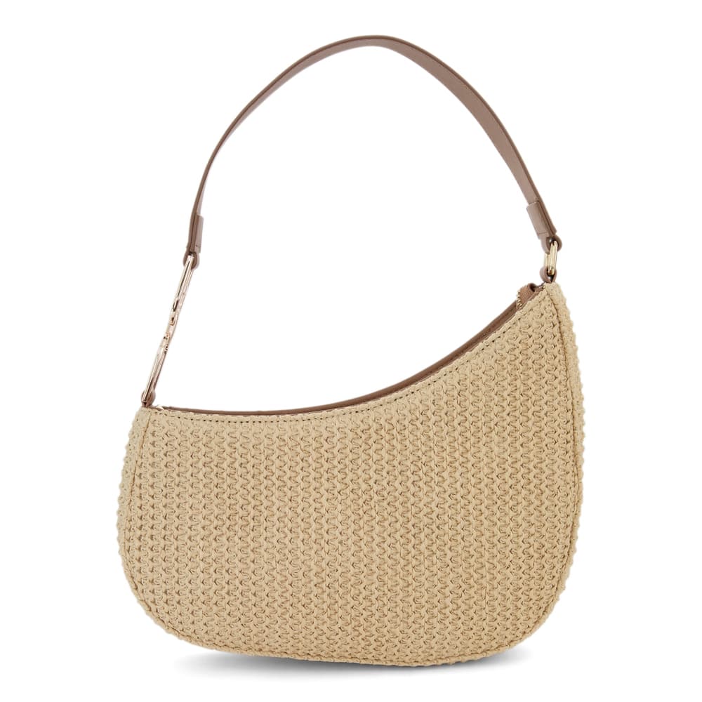 Nadia Bag in Natural Raffia/tan Raffia