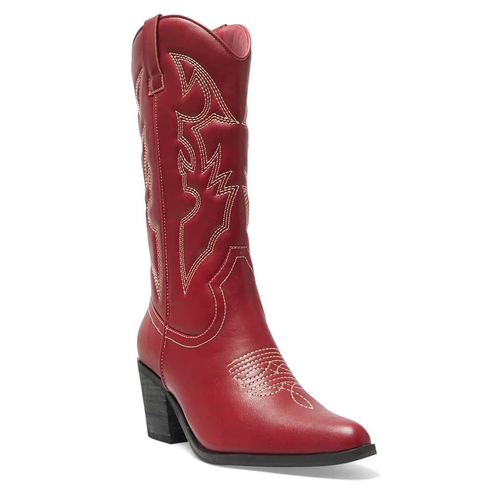 Nash Boot in Cherry Smooth