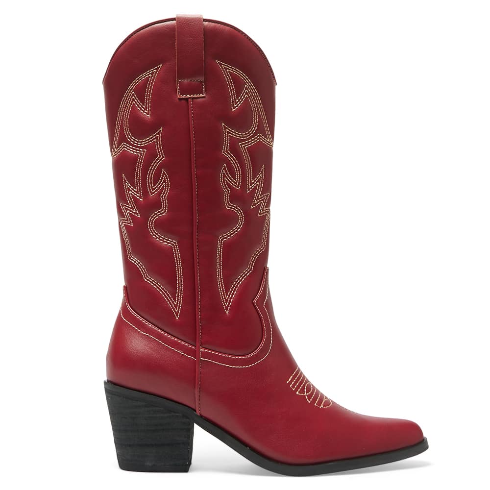 Nash Boot in Cherry Smooth