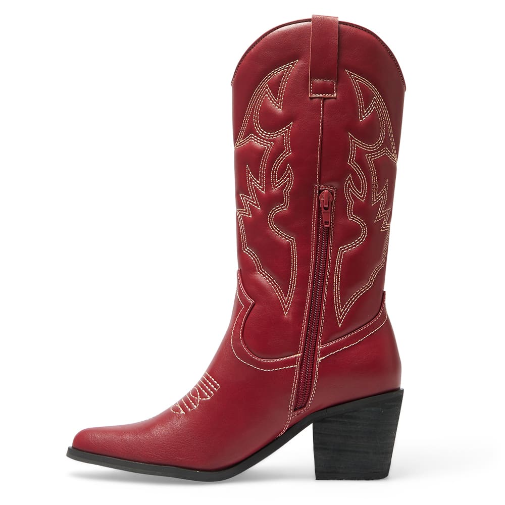 Nash Boot in Cherry Smooth