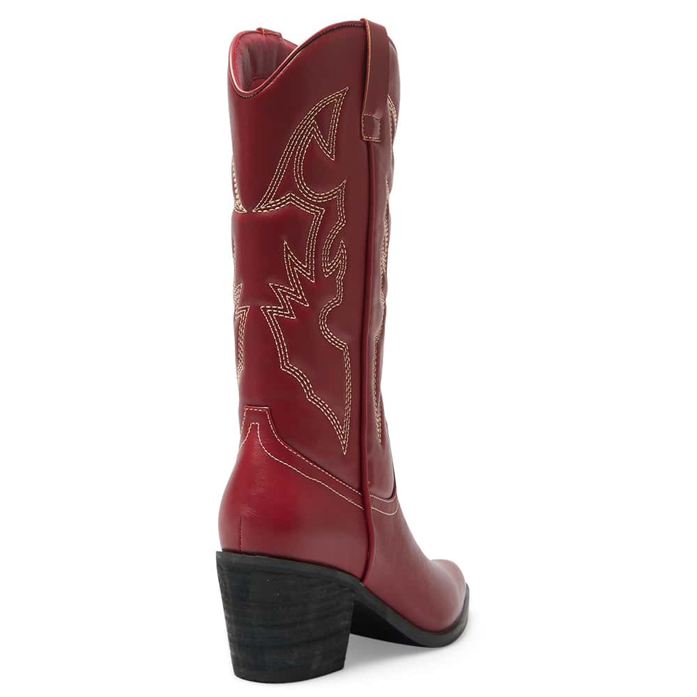 Nash Boot in Cherry Smooth