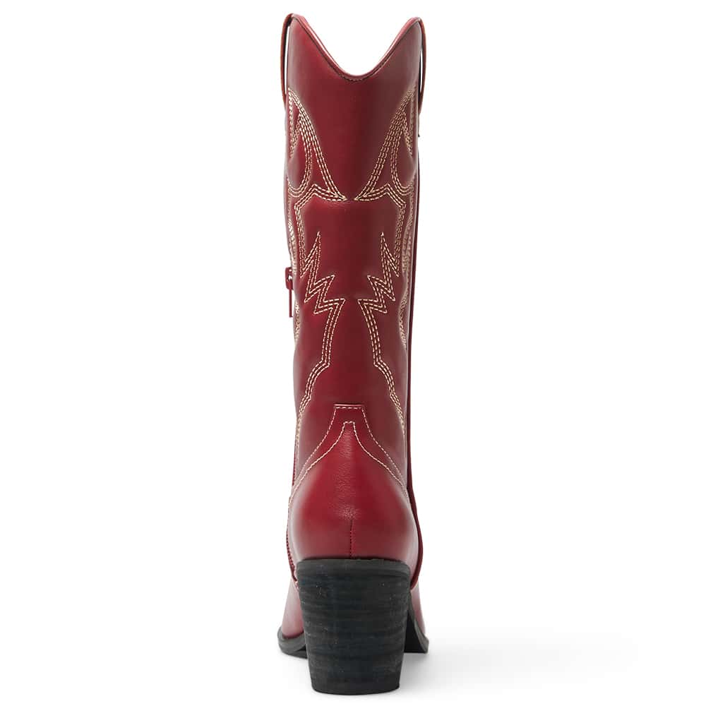 Nash Boot in Cherry Smooth