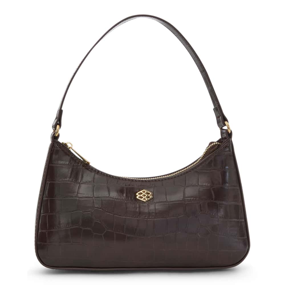 Nicole Bag in Chocolate Croc Croc