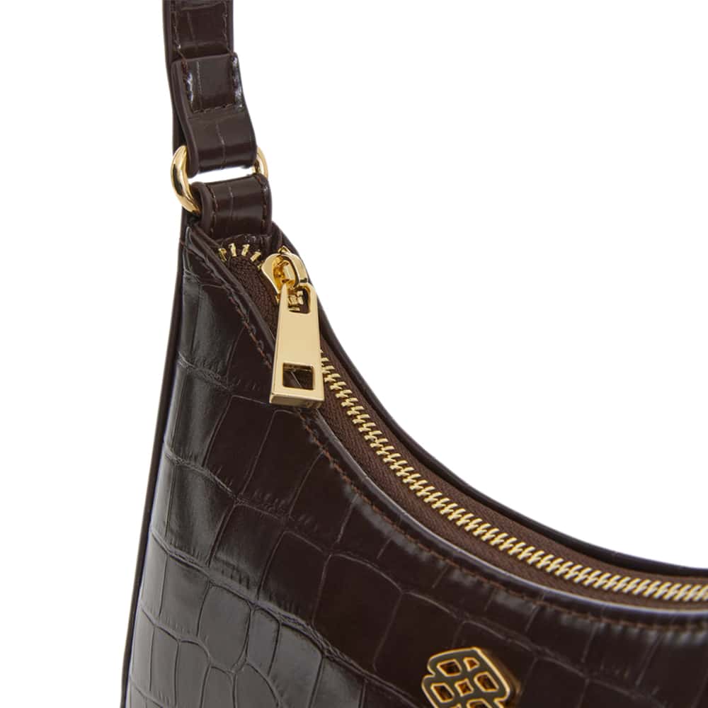 Nicole Bag in Chocolate Croc Croc