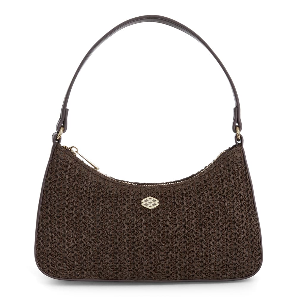 Nicole Bag in Chocolate/raffia Raffia