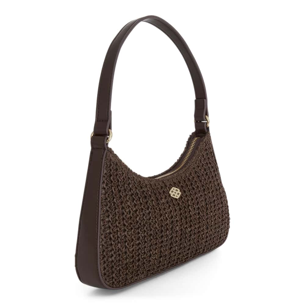 Nicole Bag in Chocolate/raffia Raffia