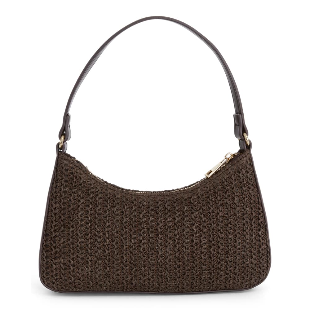 Nicole Bag in Chocolate/raffia Raffia