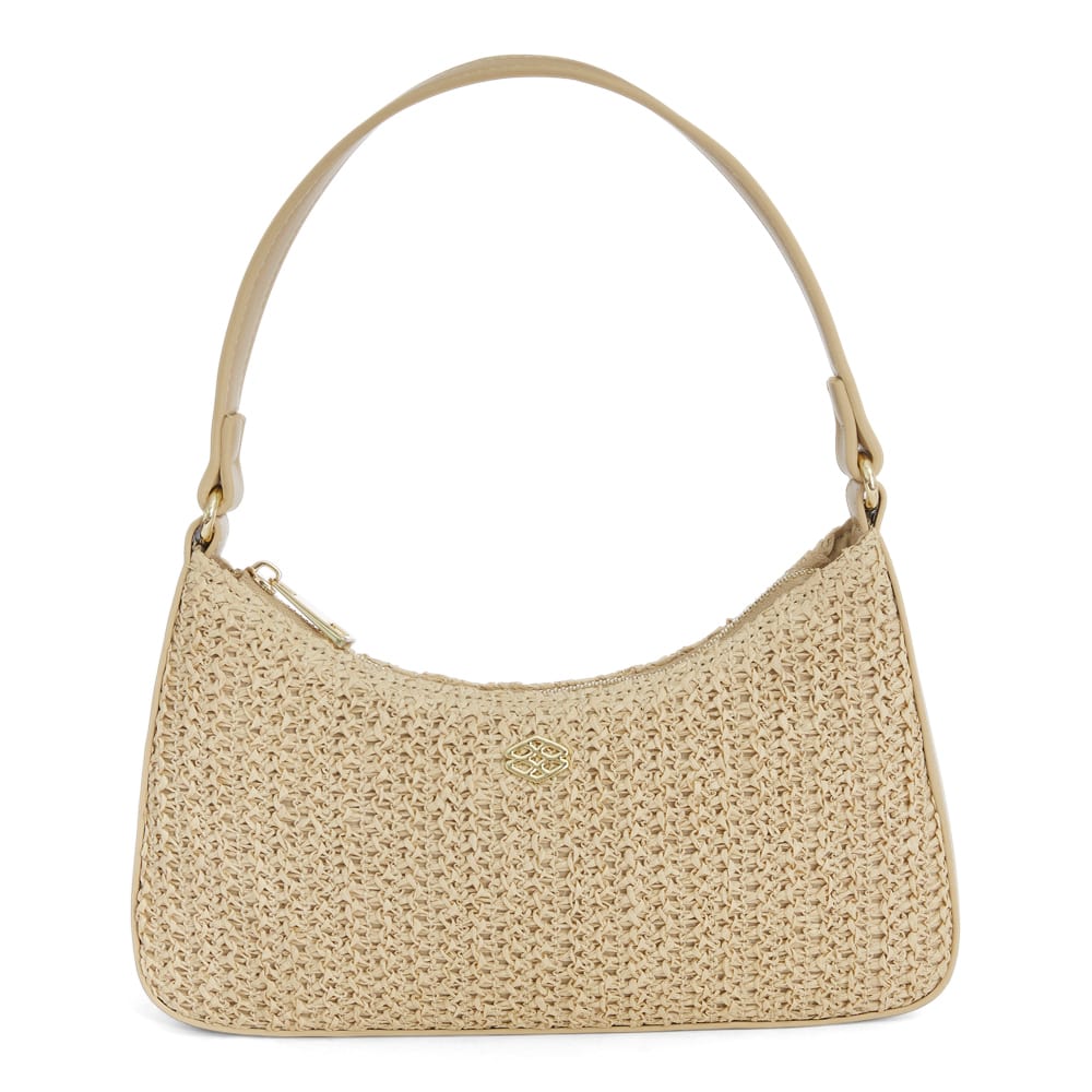Nicole Bag in Nude/raffia Raffia