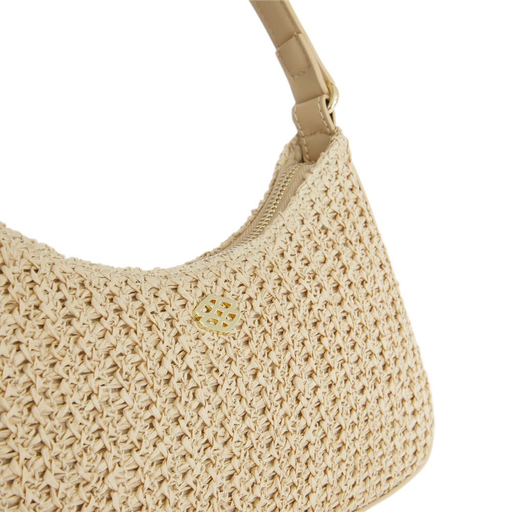 Nicole Bag in Nude/raffia Raffia