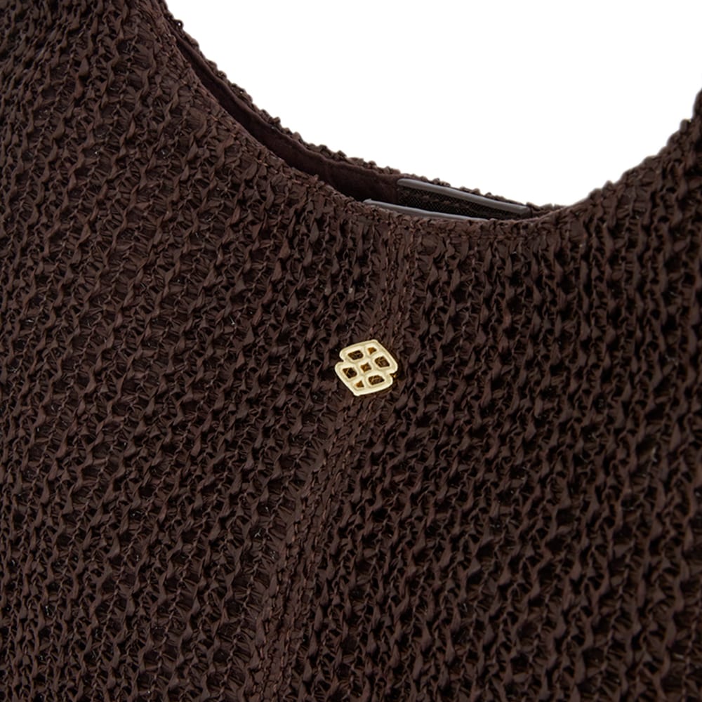Nimble Bag in Chocolate Raffia Raffia