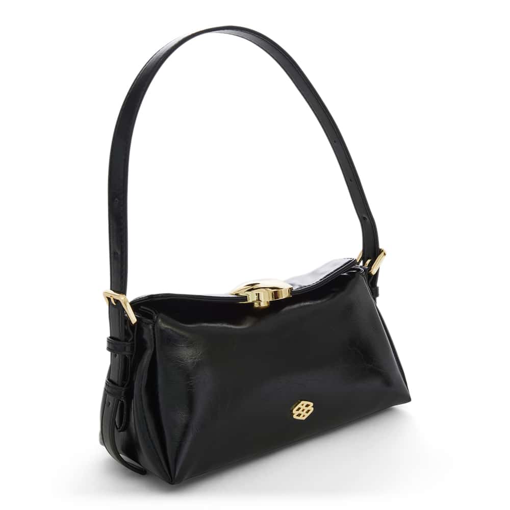 Nixie Bag in Black Crinkle