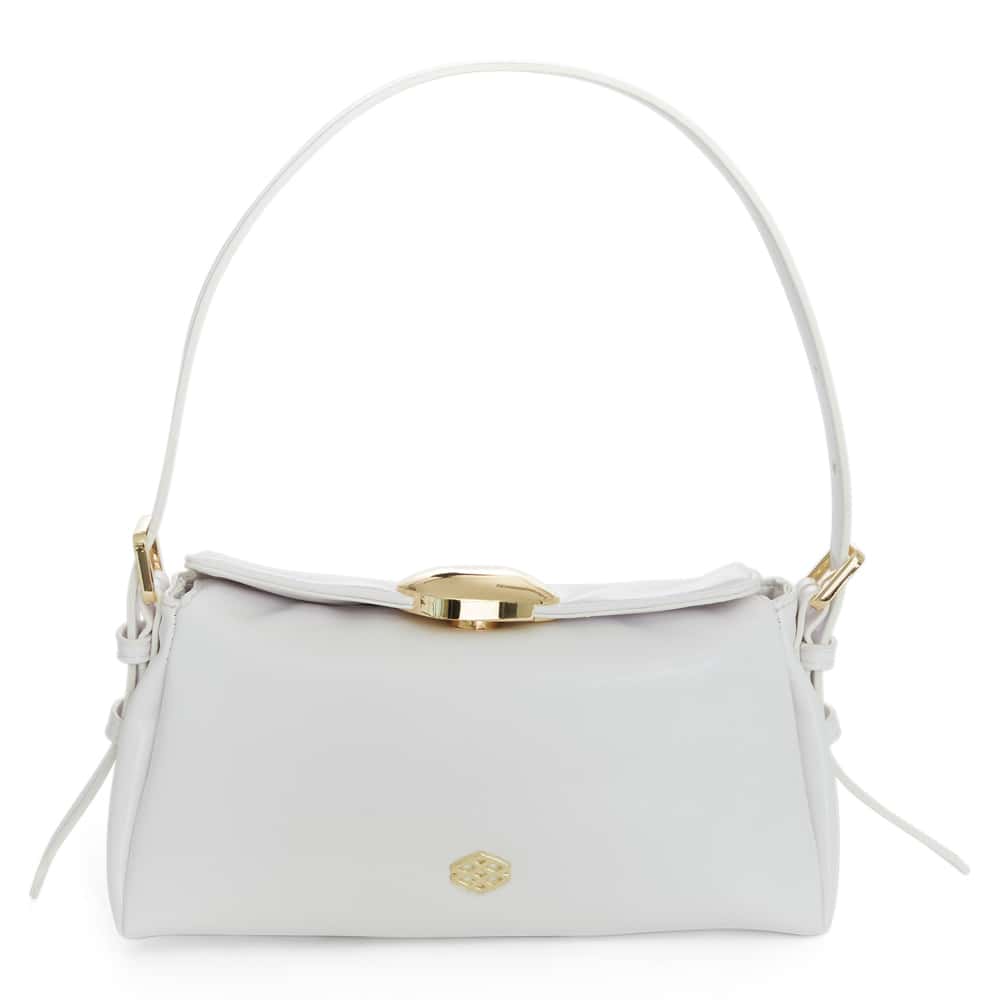 Nixie Bag in White Crinkle