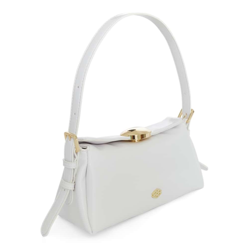 Nixie Bag in White Crinkle