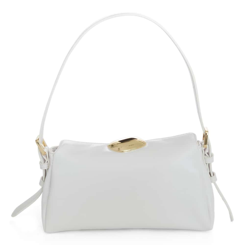 Nixie Bag in White Crinkle