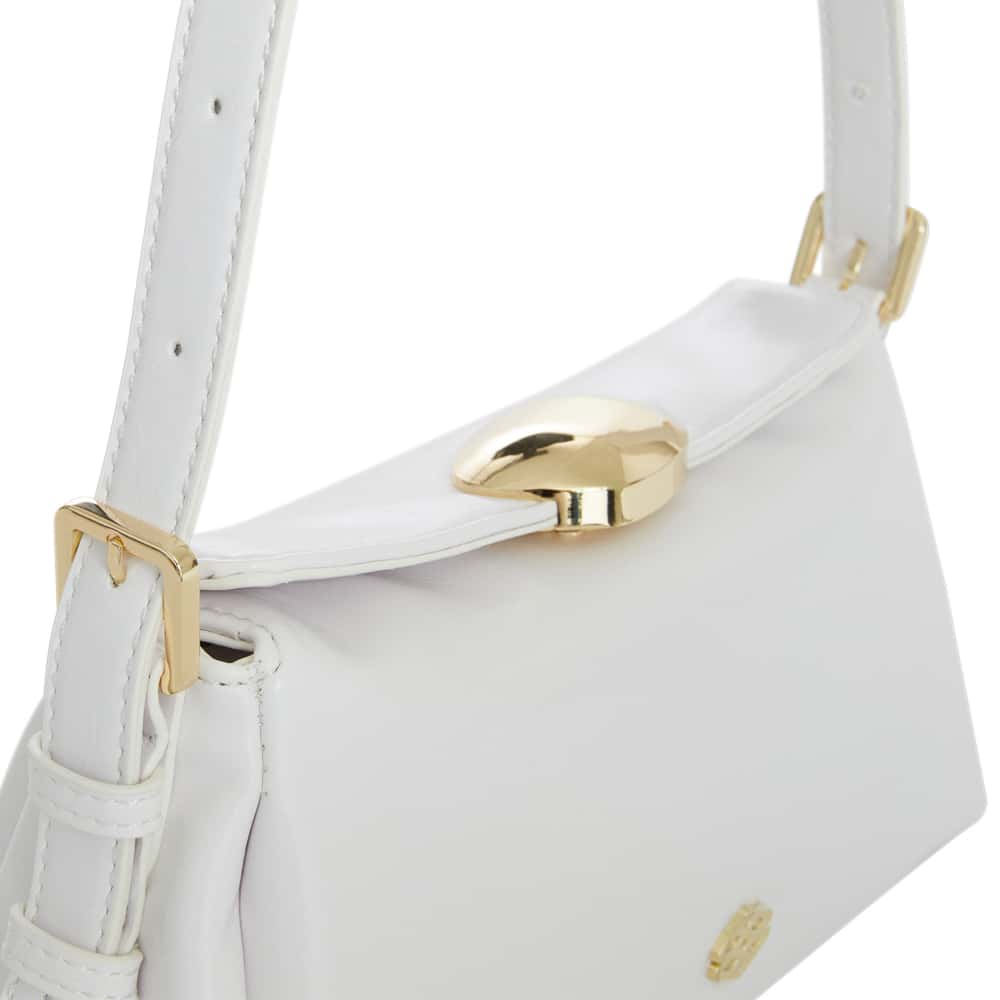 Nixie Bag in White Crinkle