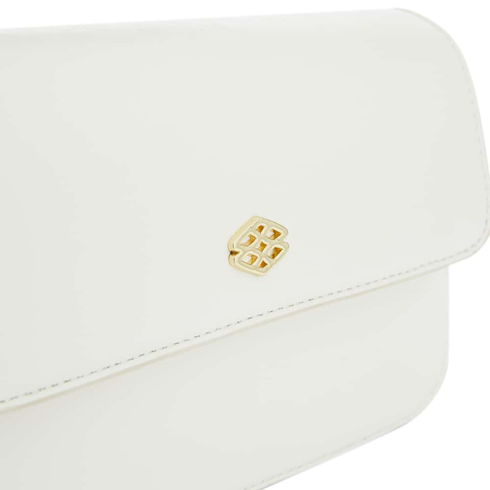 Nova Bag in White Smooth
