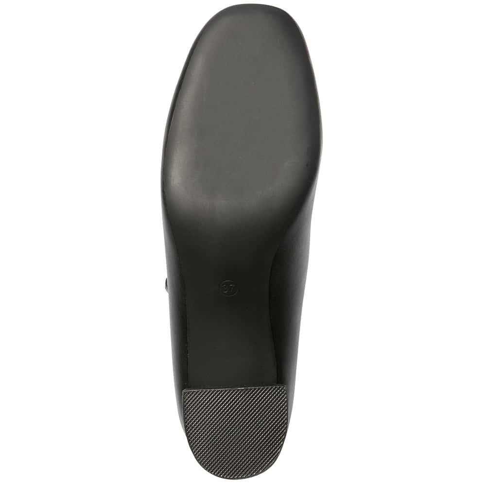 Nyla Heel in Black Smooth