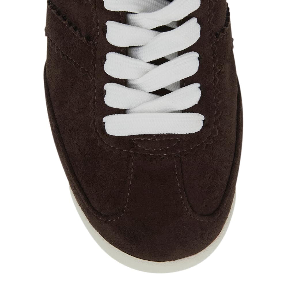 Overtime Sneaker in Chocolate  Micro