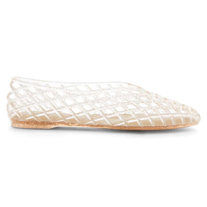 Paradise Ballet Flat in Gold Jelly Jelly