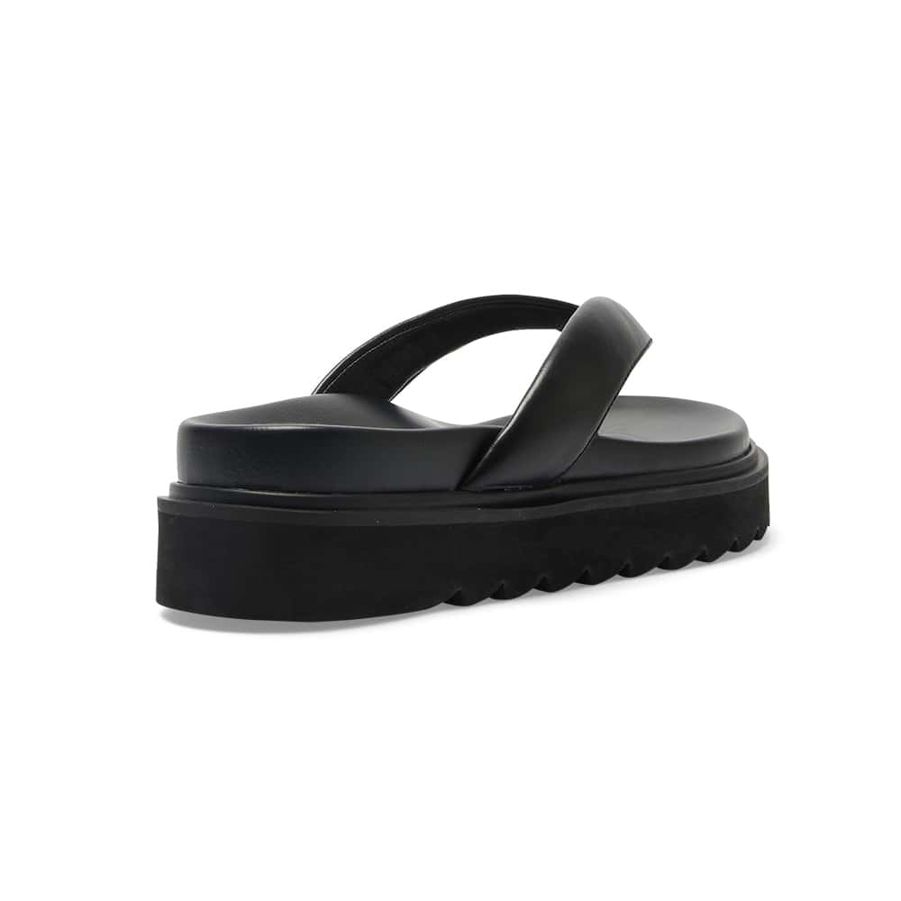 Paros Slide in Black Smooth