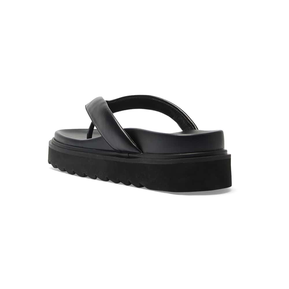 Paros Slide in Black Smooth