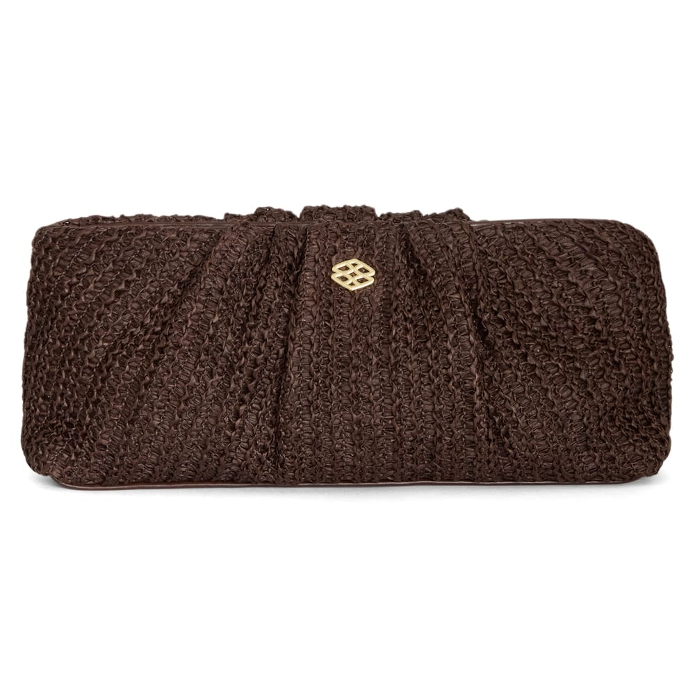 Pecan Bag in Chocolate Raffia Raffia