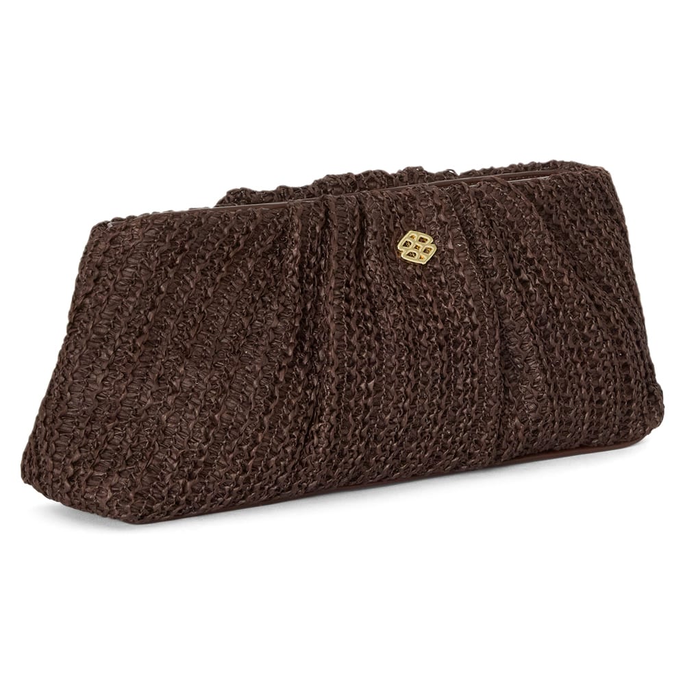 Pecan Bag in Chocolate Raffia Raffia