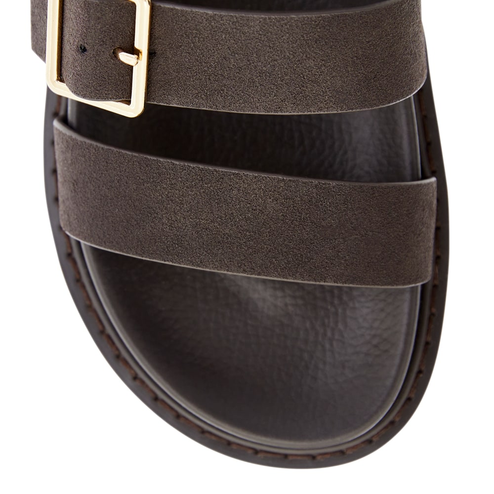 Phoebe Sandal in Chocolate  Micro