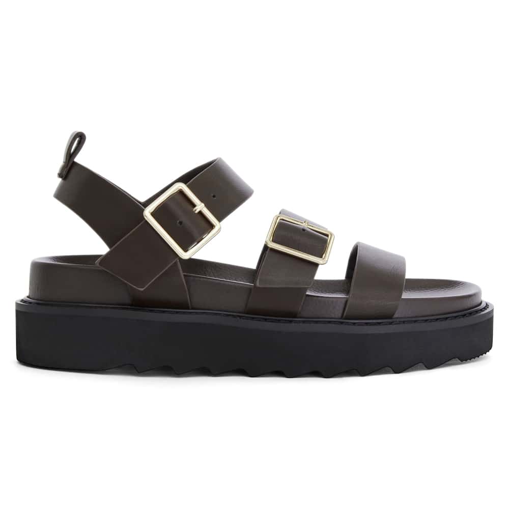 Phoebe Sandal in Chocolate Smooth