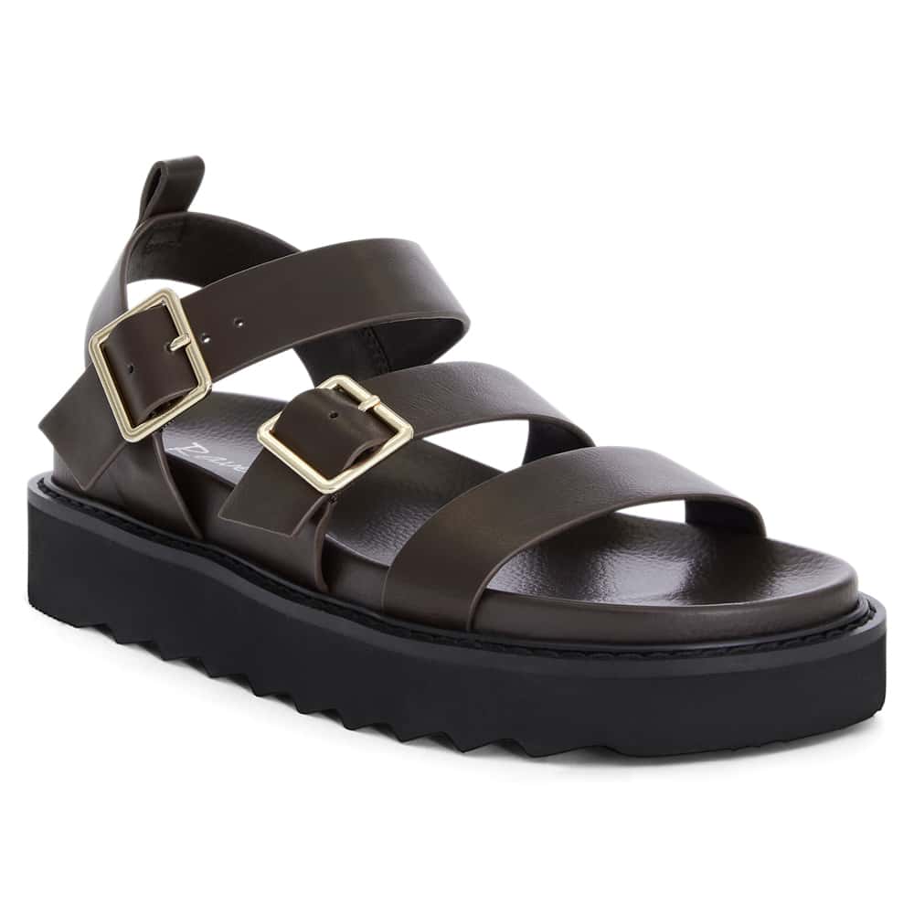 Phoebe Sandal in Chocolate Smooth