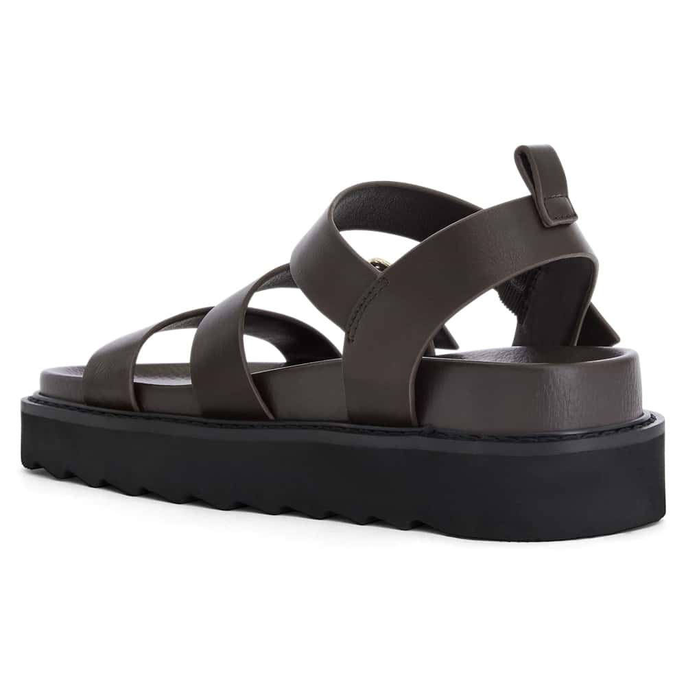 Phoebe Sandal in Chocolate Smooth
