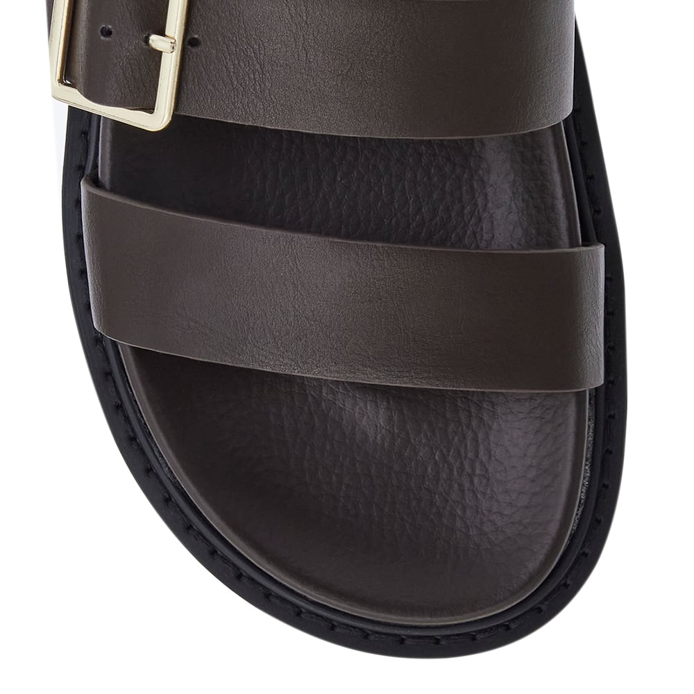Phoebe Sandal in Chocolate Smooth
