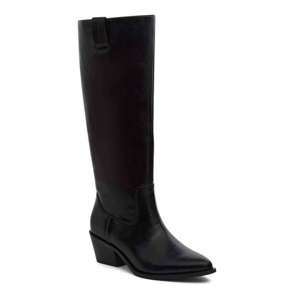 Phoenix Boot in Black Smooth
