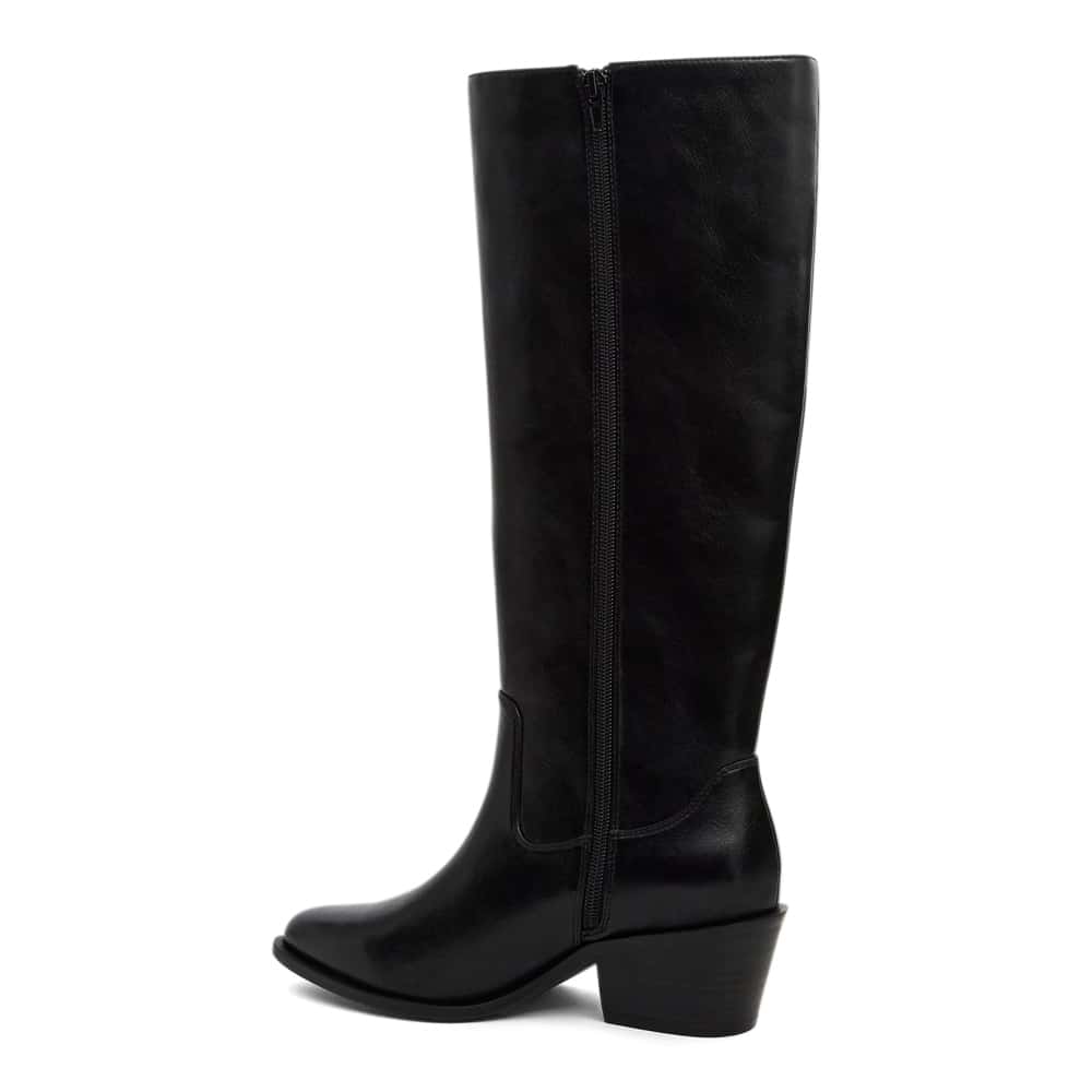 Phoenix Boot in Black Smooth