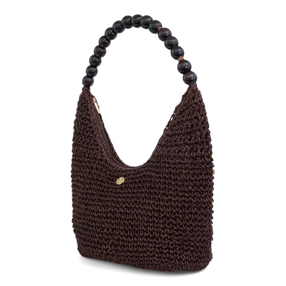 Piper Bag in Chocolate Raffia