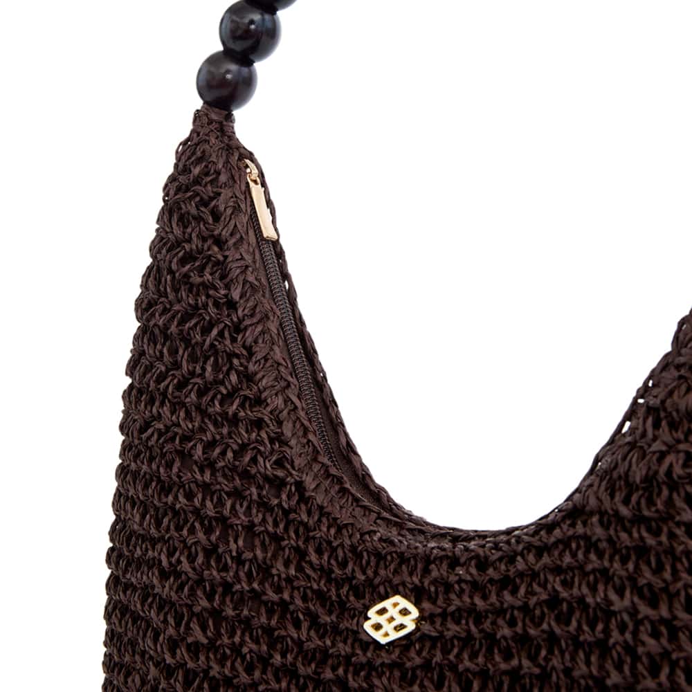 Piper Bag in Chocolate Raffia