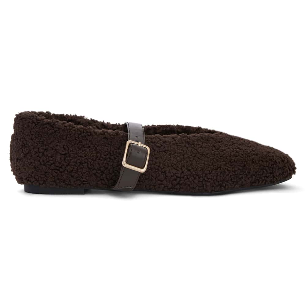 Plume Ballet Flat in Chocolate