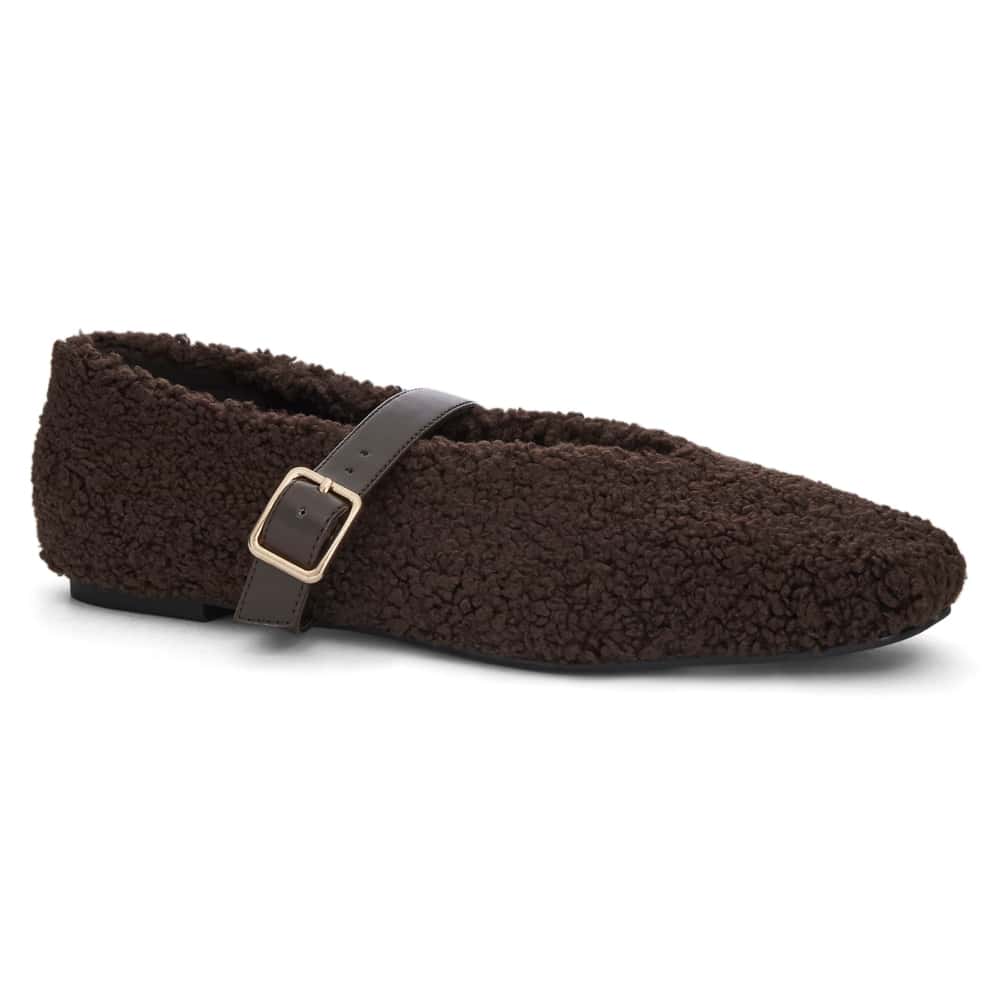Plume Ballet Flat in Chocolate