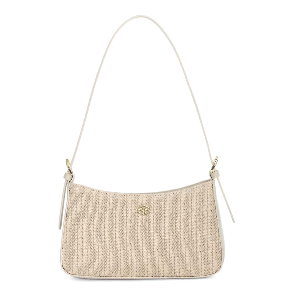 Poise Bag in Nude Raffia Raffia