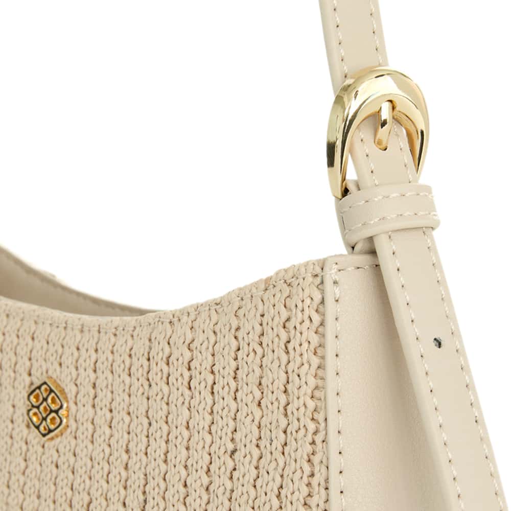 Poise Bag in Nude Raffia Raffia