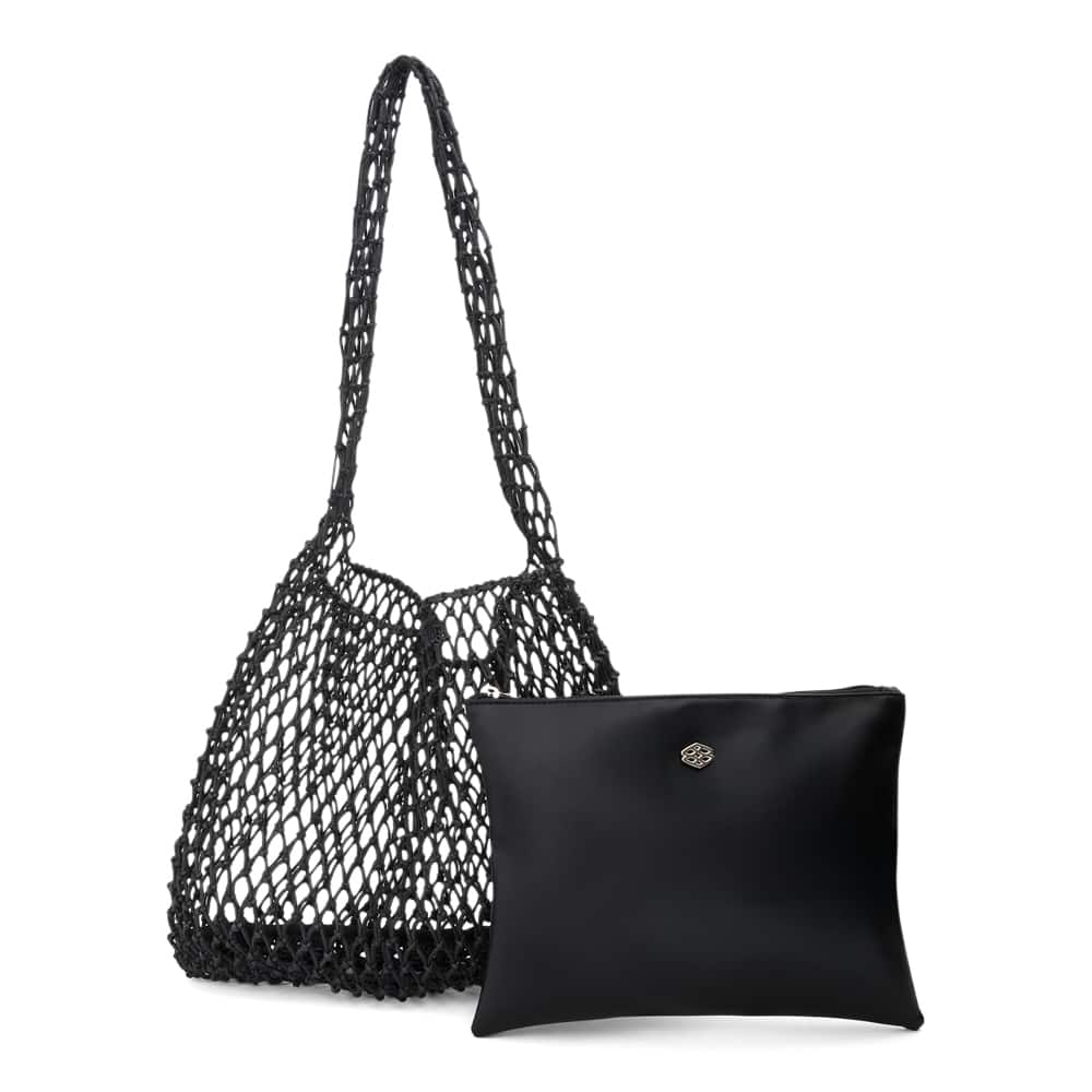 Polina Bag in Black Crochet