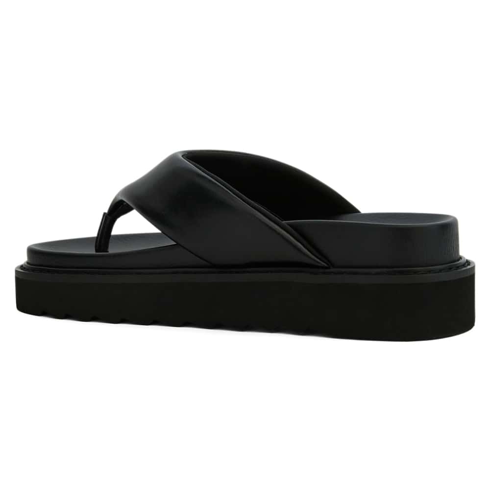 Pollini Wedge in Black Smooth