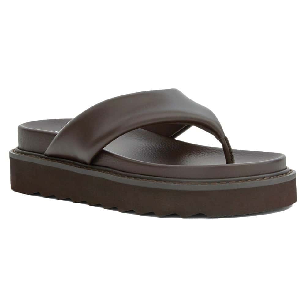 Pollini Wedge in Chocolate Smooth