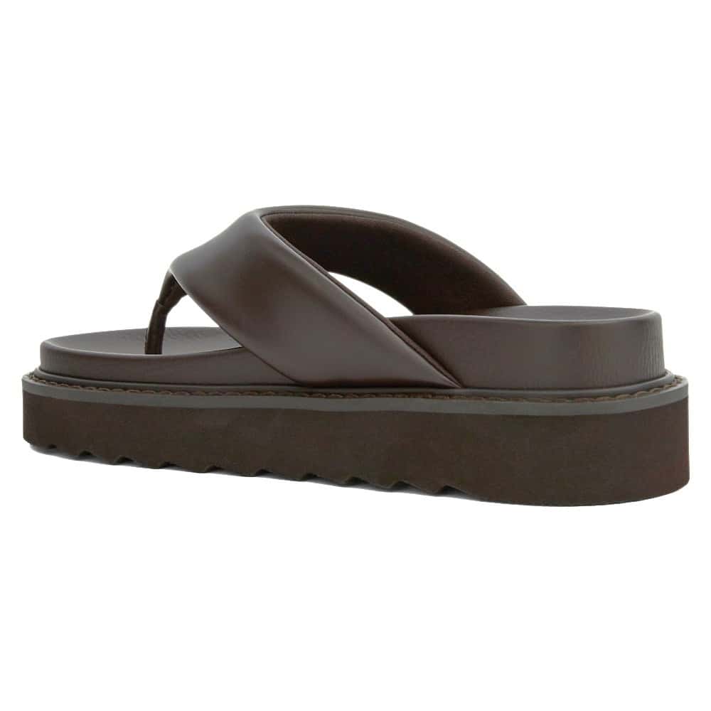 Pollini Wedge in Chocolate Smooth