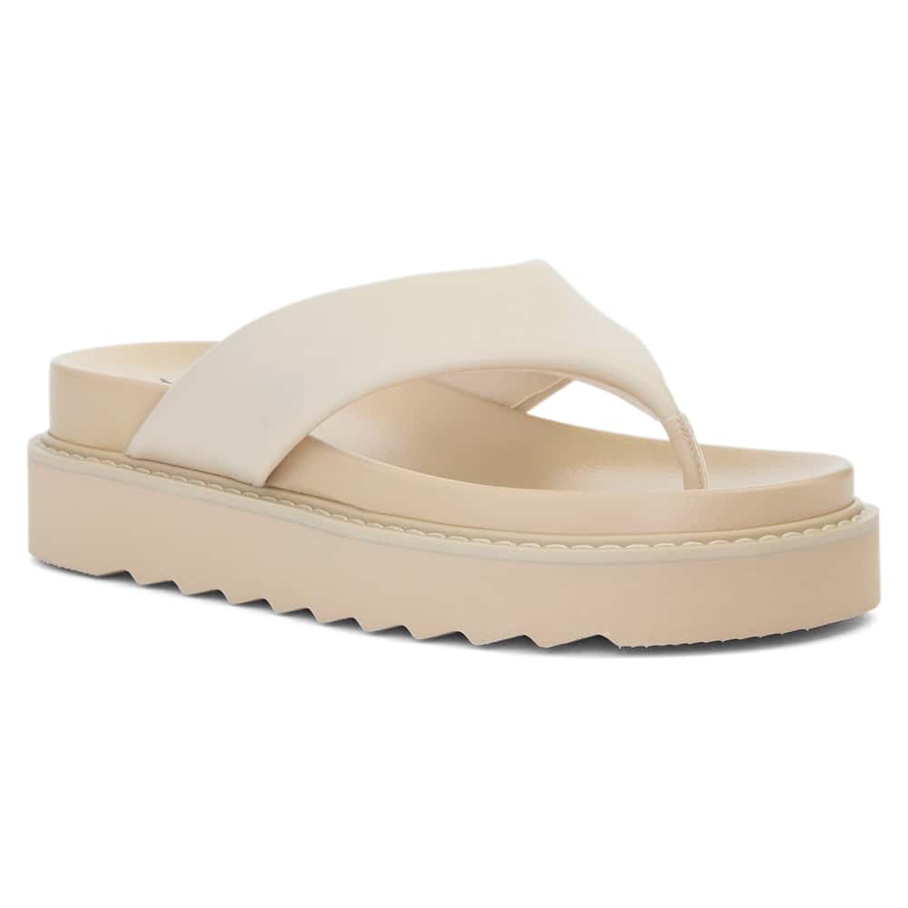 Pollini Wedge in Nude Smooth