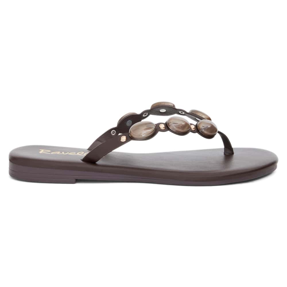 Pompei Sandal in Chocolate Smooth