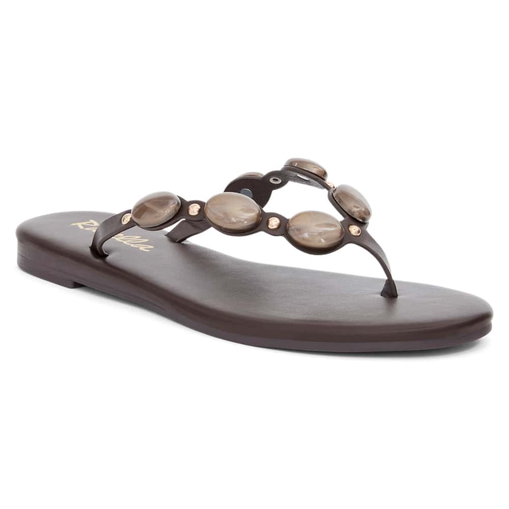 Pompei Sandal in Chocolate Smooth