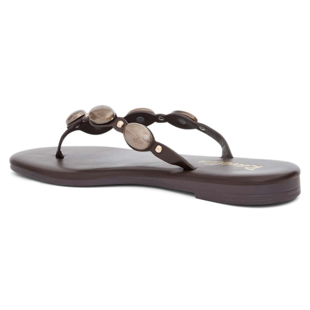 Pompei Sandal in Chocolate Smooth