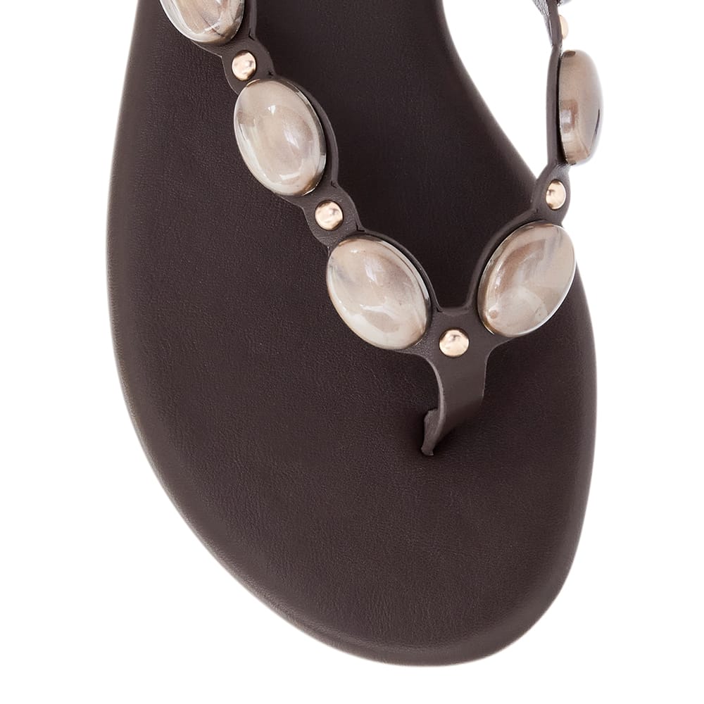 Pompei Sandal in Chocolate Smooth