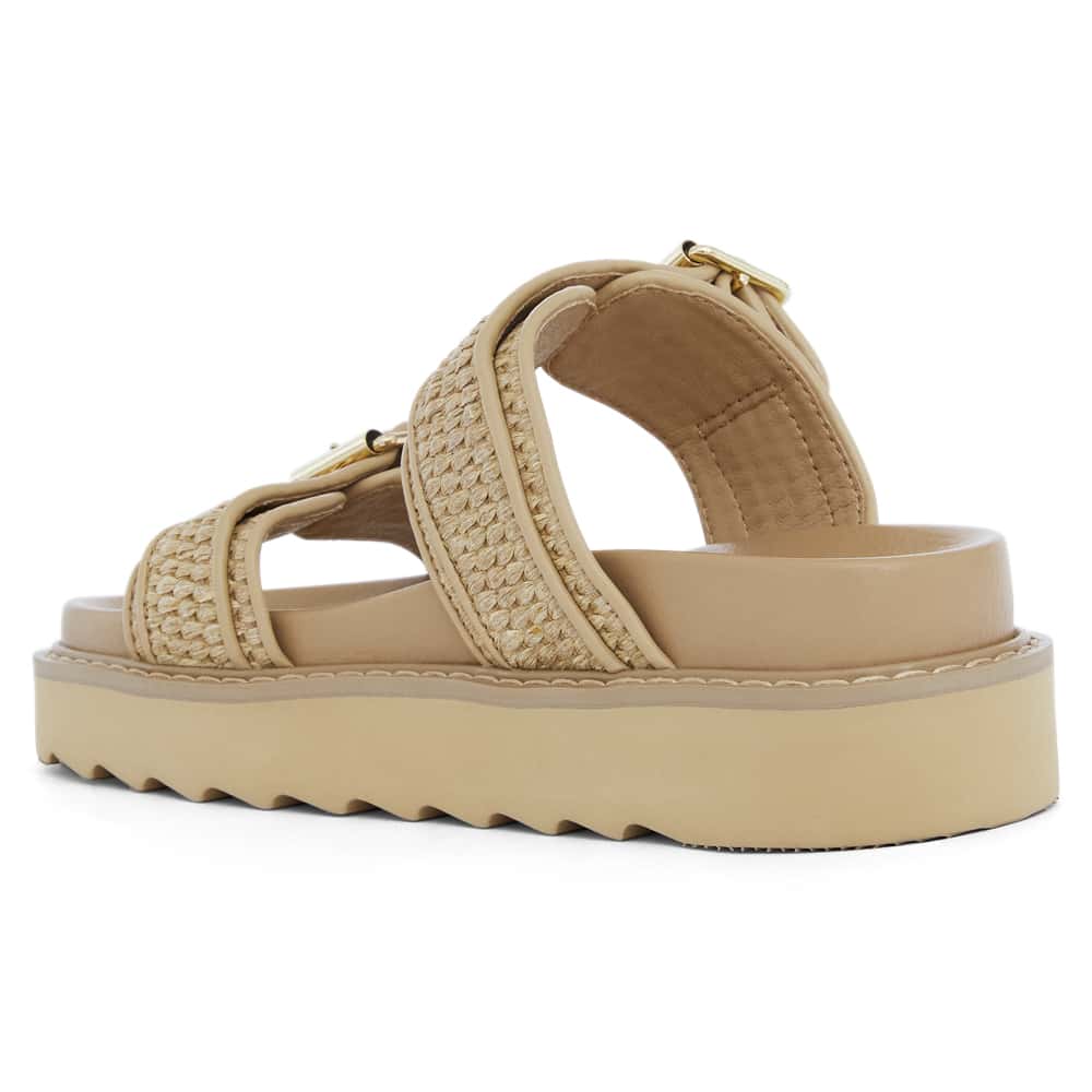 Poncho Slide in Natural Raffia